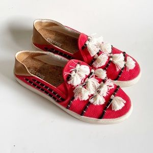 soludos tassel slip on sneakers